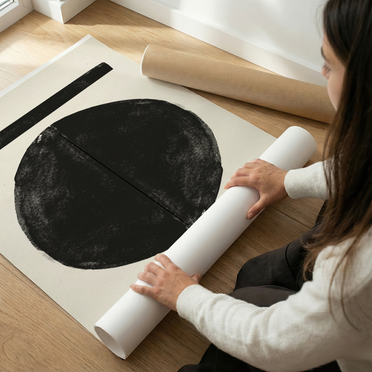 TAWミッドセンチュリーモダン アブストラクトTAW Mid Century Modern Abstract Art Poster No.048