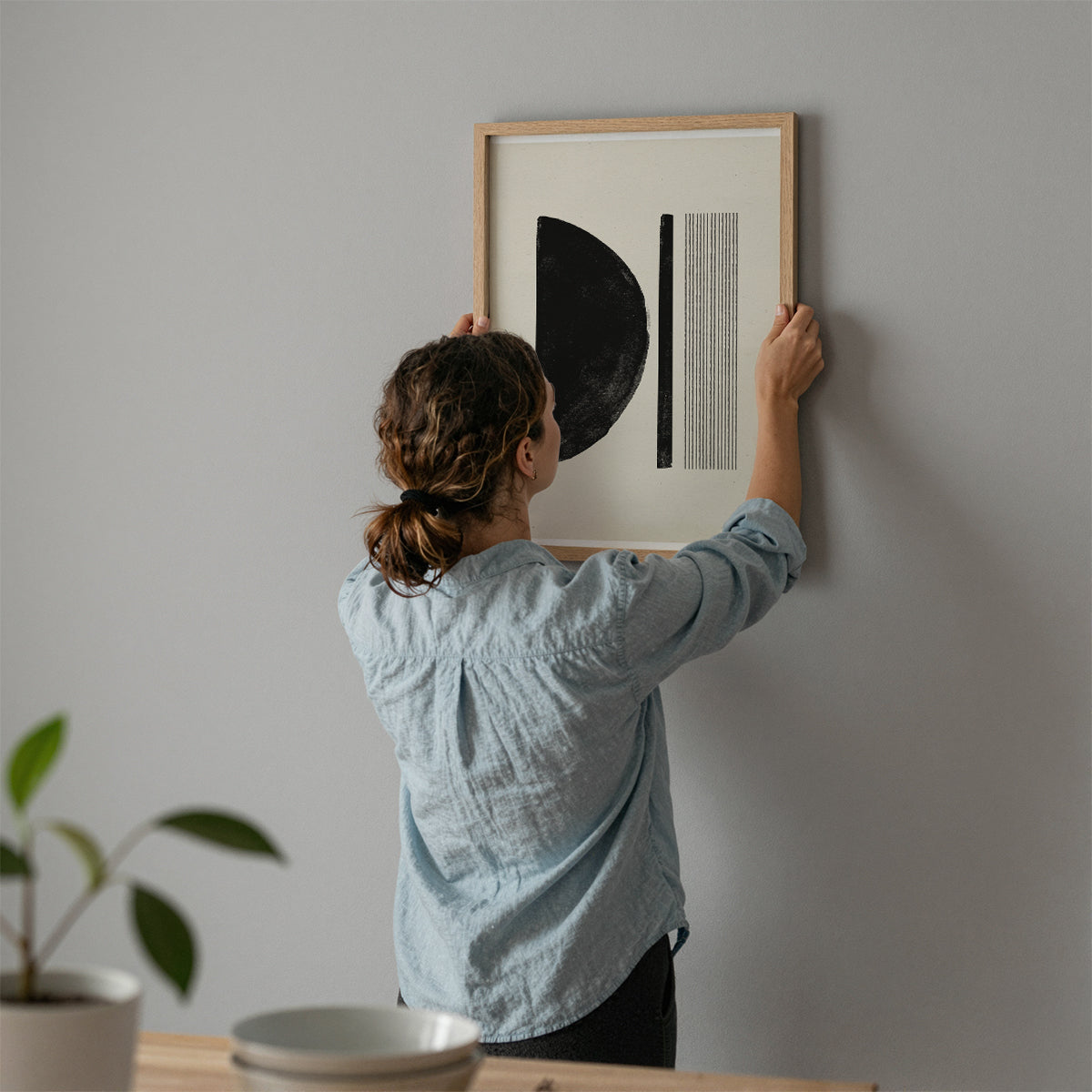 TAWミッドセンチュリーモダン アブストラクトTAW Mid Century Modern Abstract Art Poster No.049