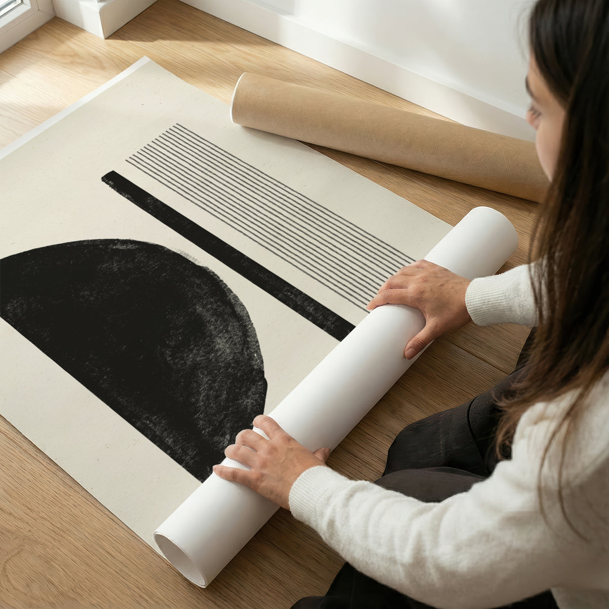 TAWミッドセンチュリーモダン アブストラクトTAW Mid Century Modern Abstract Art Poster No.049