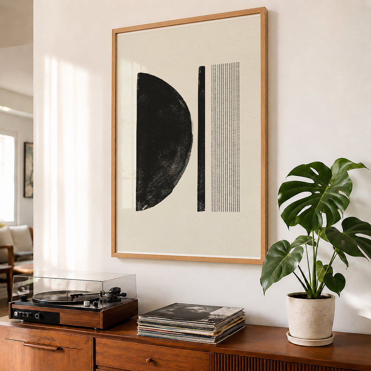 TAWミッドセンチュリーモダン アブストラクトTAW Mid Century Modern Abstract Art Poster No.049