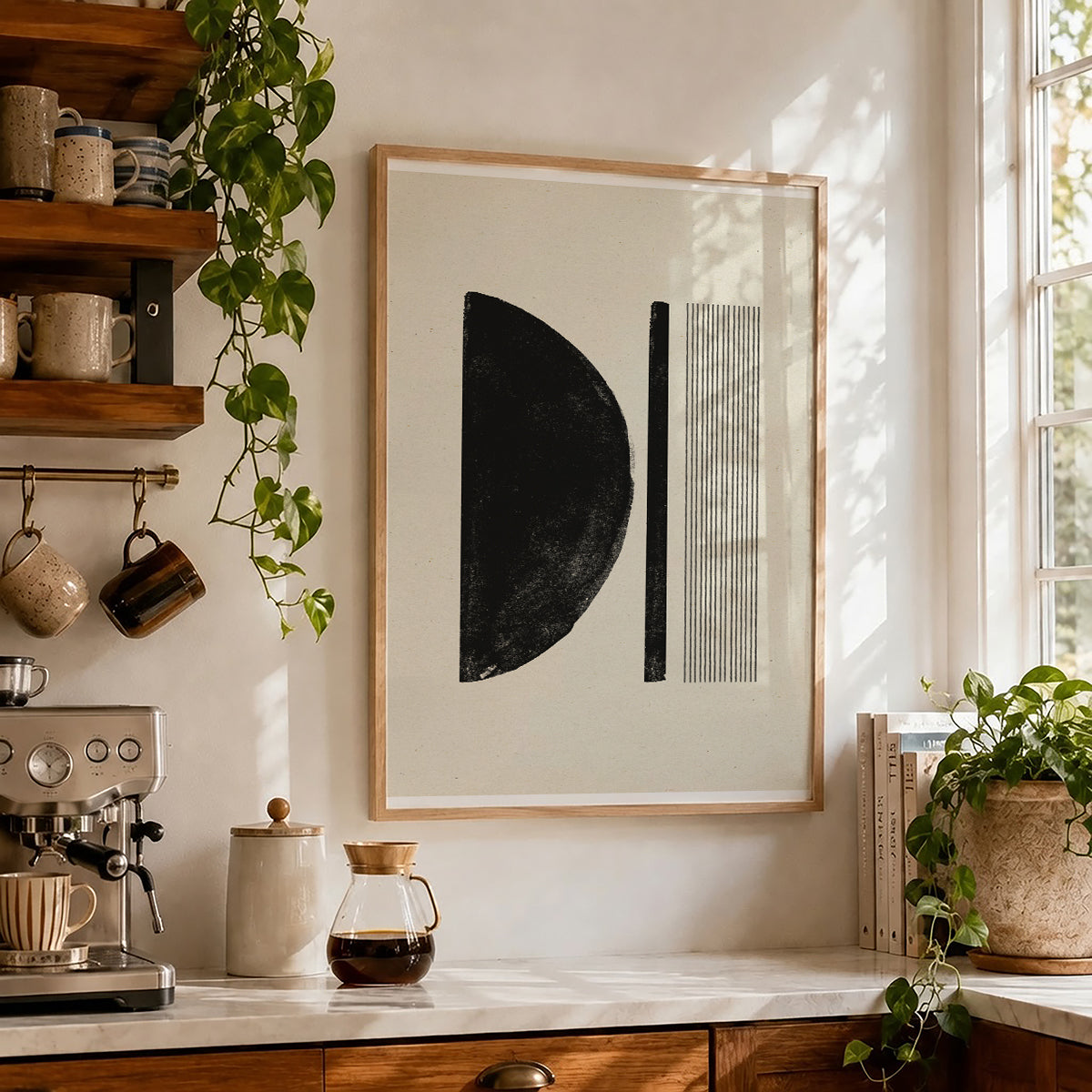 TAWミッドセンチュリーモダン アブストラクトTAW Mid Century Modern Abstract Art Poster No.049