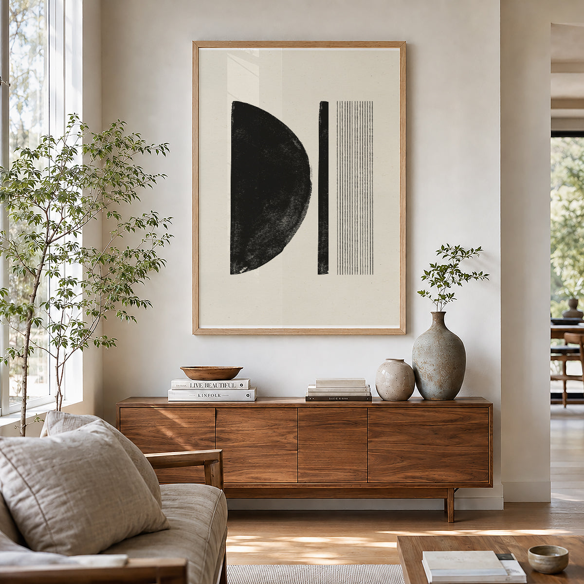 TAWミッドセンチュリーモダン アブストラクトTAW Mid Century Modern Abstract Art Poster No.049