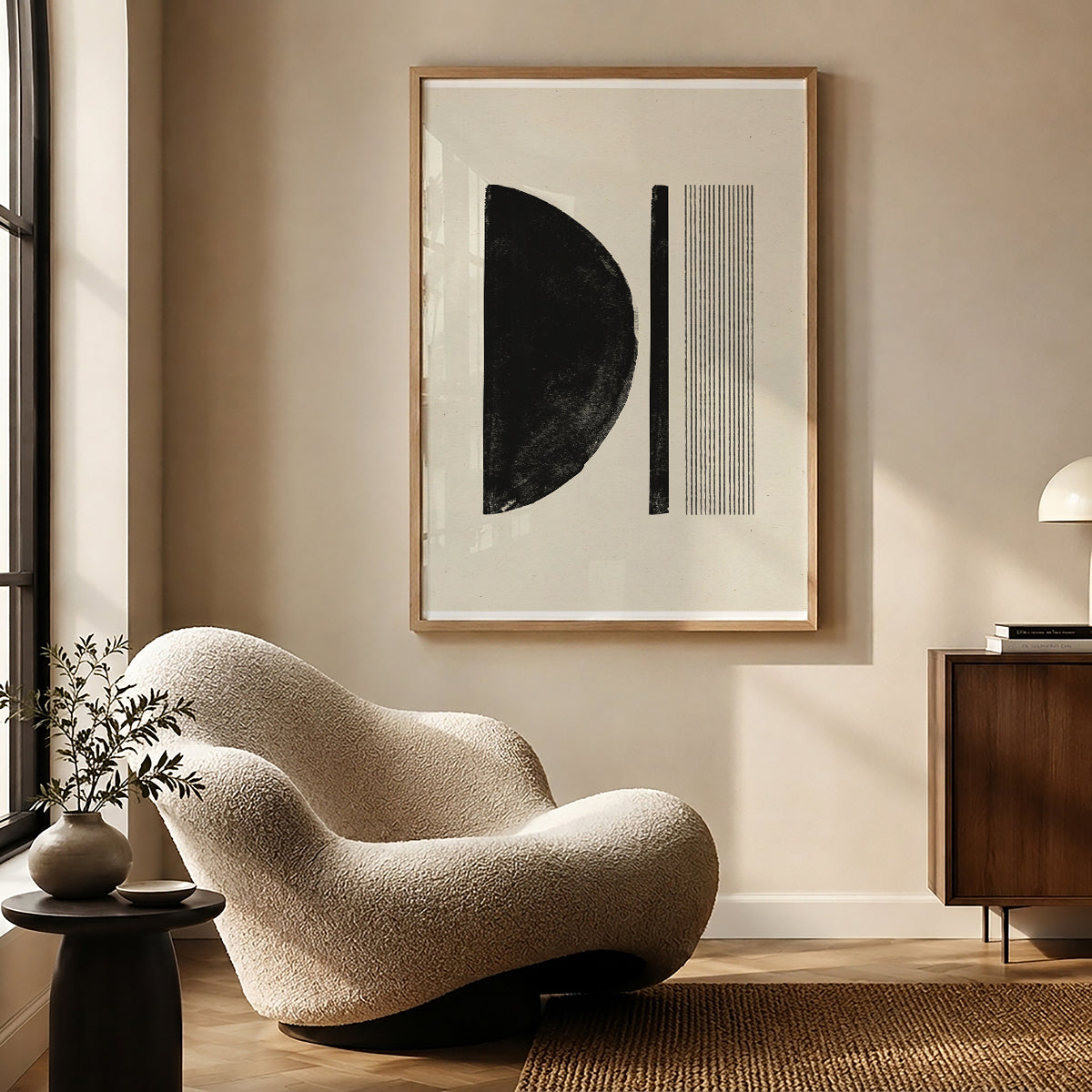 TAWミッドセンチュリーモダン アブストラクトTAW Mid Century Modern Abstract Art Poster No.049