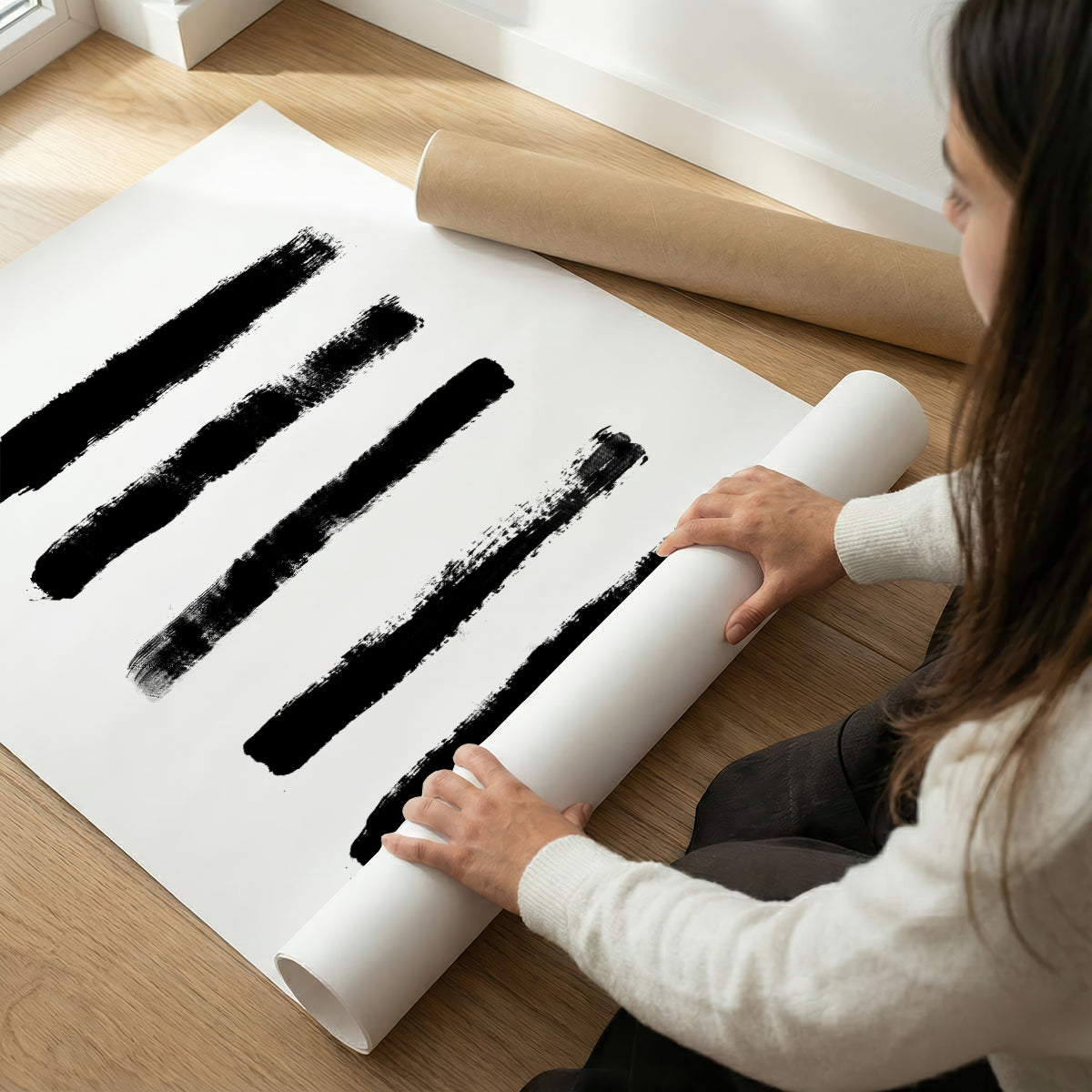 TAWミッドセンチュリーモダン アブストラクトTAW Mid Century Modern Abstract Art Poster No.050