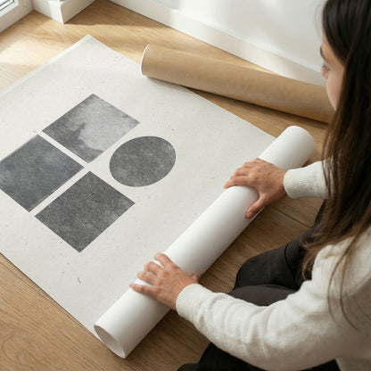 TAWミッドセンチュリーモダン アブストラクトTAW Mid Century Modern Abstract Art Poster No.051
