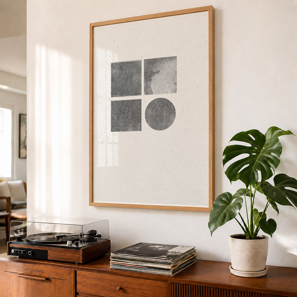 TAWミッドセンチュリーモダン アブストラクトTAW Mid Century Modern Abstract Art Poster No.051