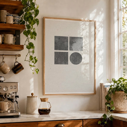 TAWミッドセンチュリーモダン アブストラクトTAW Mid Century Modern Abstract Art Poster No.051