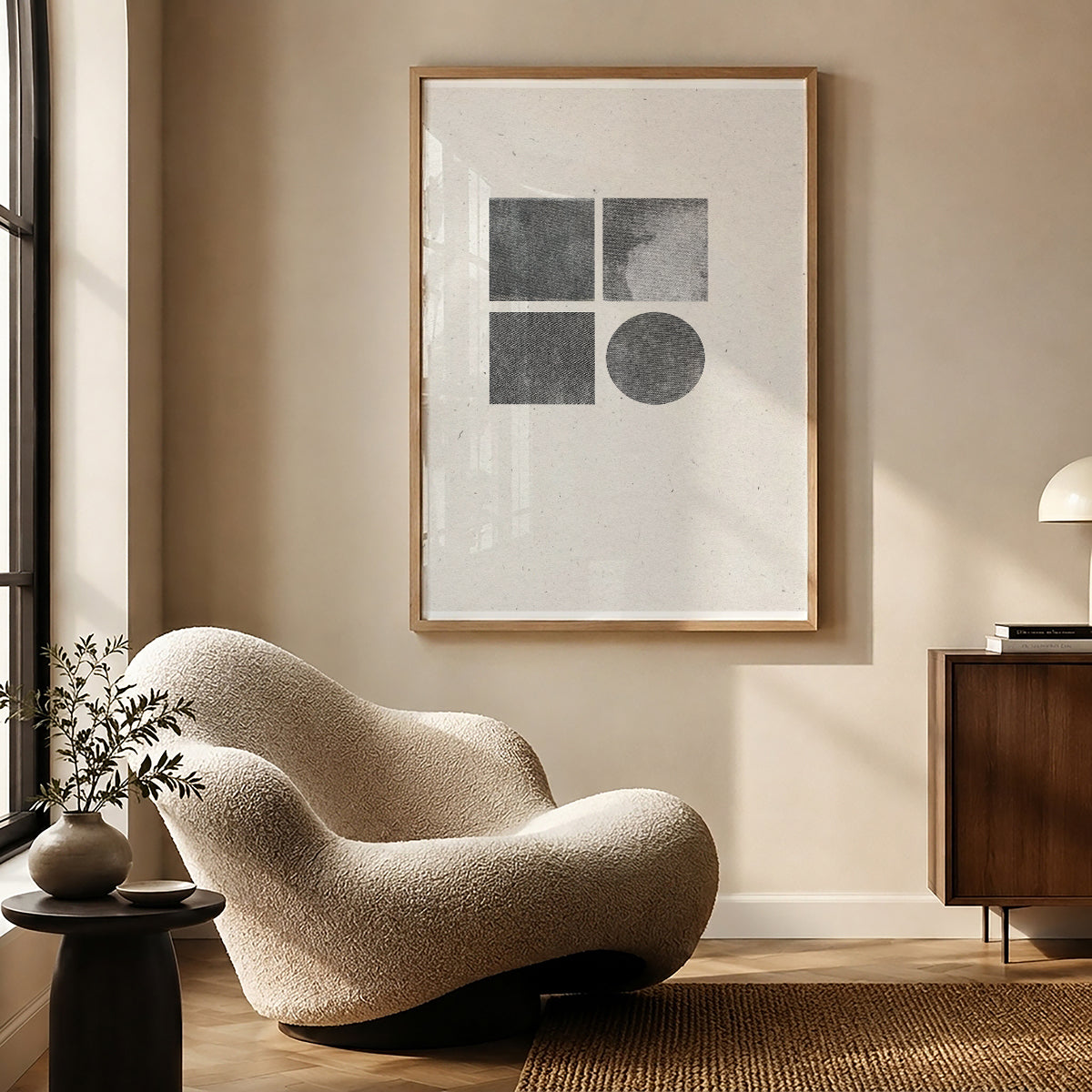 TAWミッドセンチュリーモダン アブストラクトTAW Mid Century Modern Abstract Art Poster No.051