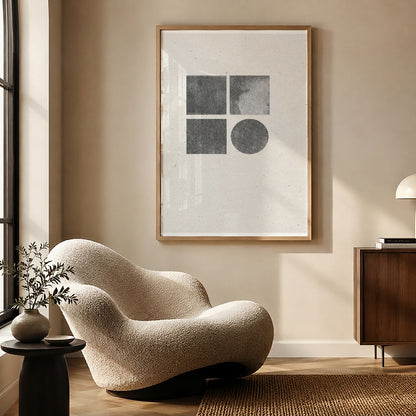 TAWミッドセンチュリーモダン アブストラクトTAW Mid Century Modern Abstract Art Poster No.051