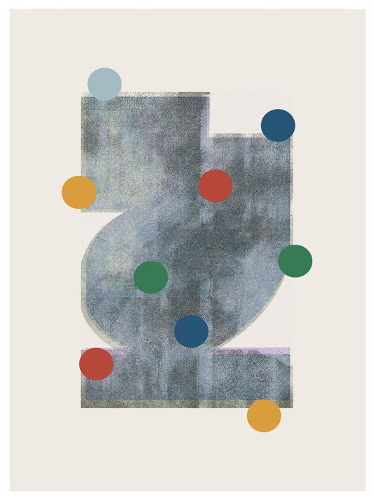 TAWミッドセンチュリーモダン アブストラクトTAW Mid Century Modern Abstract Art Poster No.052
