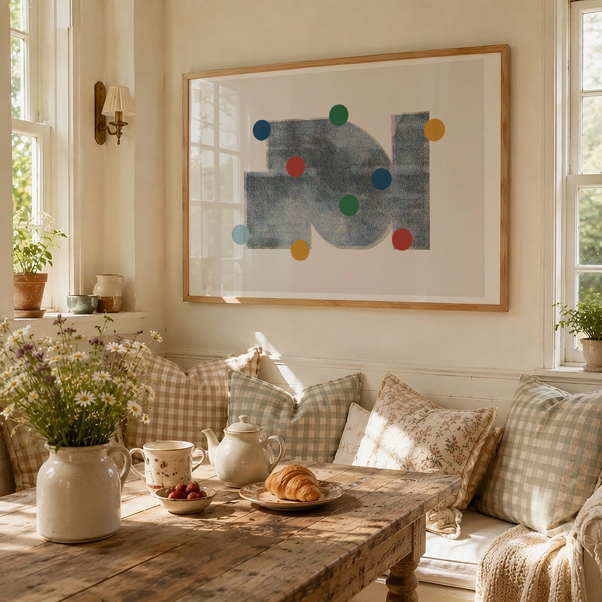 TAWミッドセンチュリーモダン アブストラクトTAW Mid Century Modern Abstract Art Poster No.052