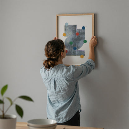 TAWミッドセンチュリーモダン アブストラクトTAW Mid Century Modern Abstract Art Poster No.052