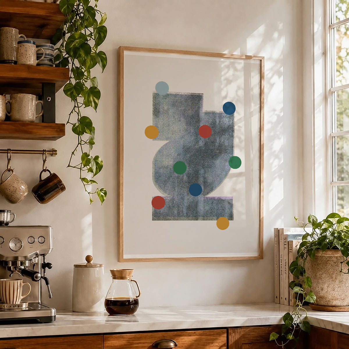 TAWミッドセンチュリーモダン アブストラクトTAW Mid Century Modern Abstract Art Poster No.052