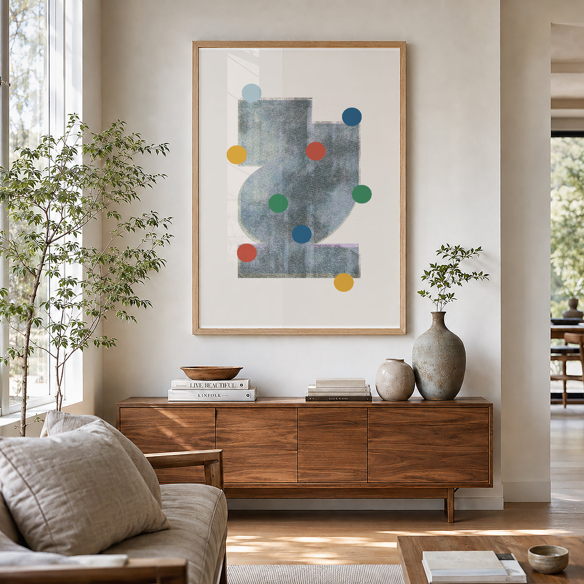 TAWミッドセンチュリーモダン アブストラクトTAW Mid Century Modern Abstract Art Poster No.052