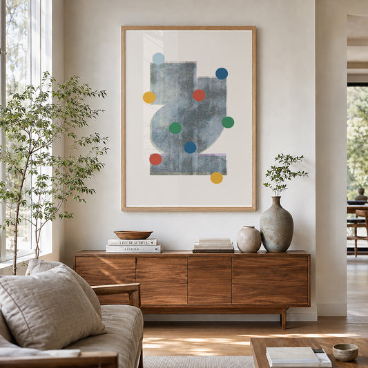TAWミッドセンチュリーモダン アブストラクトTAW Mid Century Modern Abstract Art Poster No.052