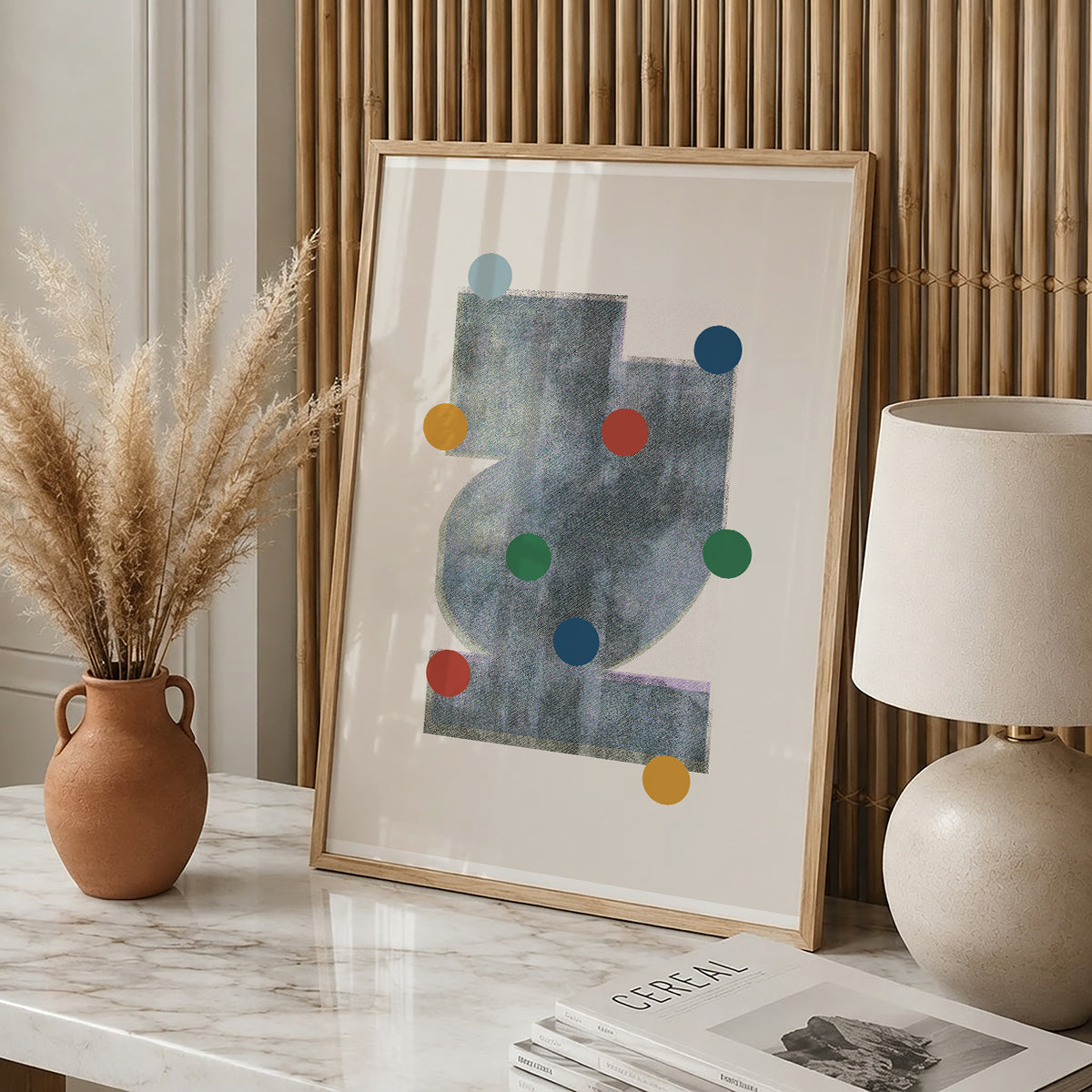 TAWミッドセンチュリーモダン アブストラクトTAW Mid Century Modern Abstract Art Poster No.052