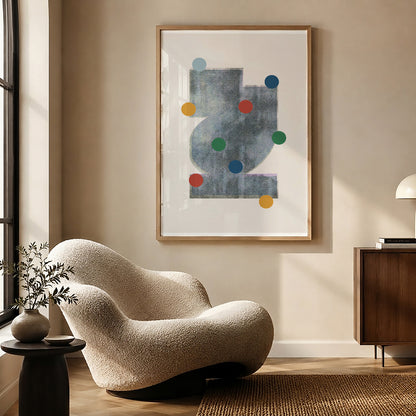 TAWミッドセンチュリーモダン アブストラクトTAW Mid Century Modern Abstract Art Poster No.052