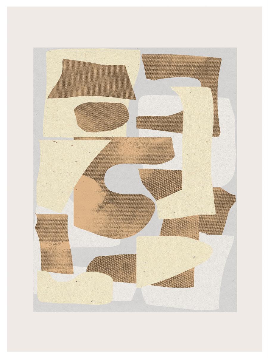 TAWミッドセンチュリーモダン アブストラクトTAW Mid Century Modern Abstract Art Poster No.053