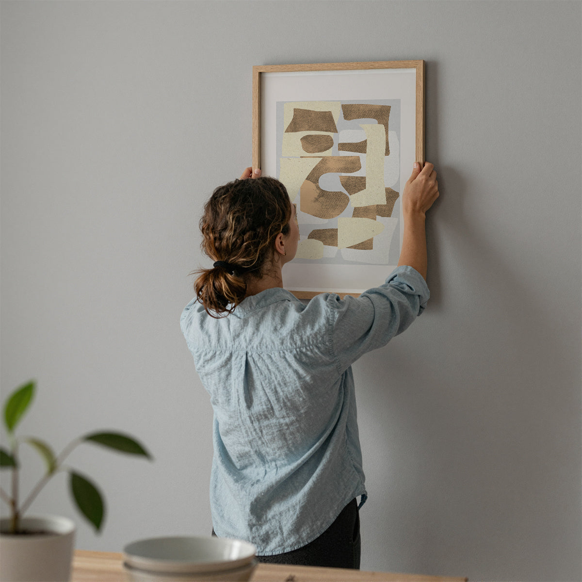 TAWミッドセンチュリーモダン アブストラクトTAW Mid Century Modern Abstract Art Poster No.053