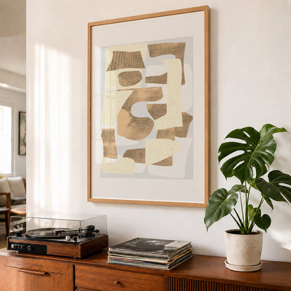 TAWミッドセンチュリーモダン アブストラクトTAW Mid Century Modern Abstract Art Poster No.053