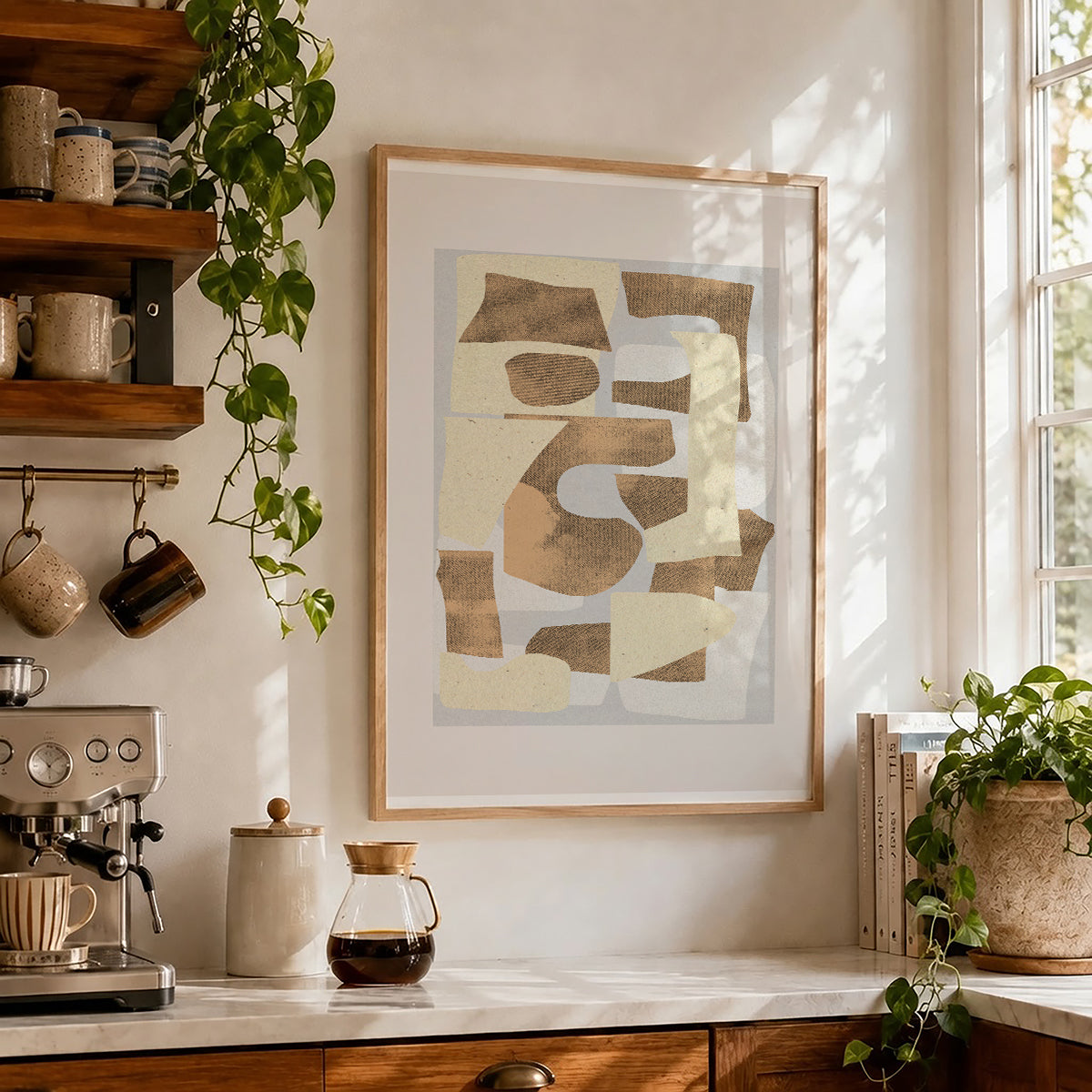 TAWミッドセンチュリーモダン アブストラクトTAW Mid Century Modern Abstract Art Poster No.053
