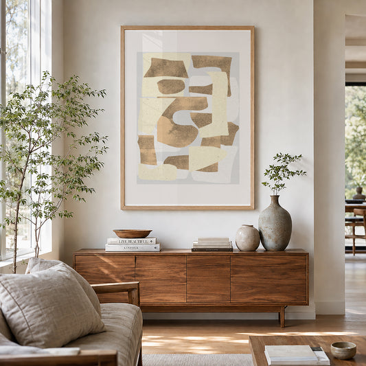 TAWミッドセンチュリーモダン アブストラクトTAW Mid Century Modern Abstract Art Poster No.053