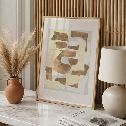TAWミッドセンチュリーモダン アブストラクトTAW Mid Century Modern Abstract Art Poster No.053