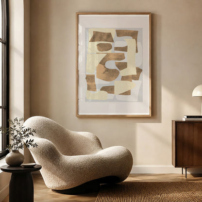 TAWミッドセンチュリーモダン アブストラクトTAW Mid Century Modern Abstract Art Poster No.053