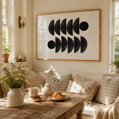 TAWミッドセンチュリーモダン アブストラクトTAW Mid Century Modern Abstract Art Poster No.054
