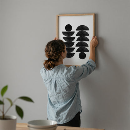 TAWミッドセンチュリーモダン アブストラクトTAW Mid Century Modern Abstract Art Poster No.054