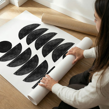 TAWミッドセンチュリーモダン アブストラクトTAW Mid Century Modern Abstract Art Poster No.054