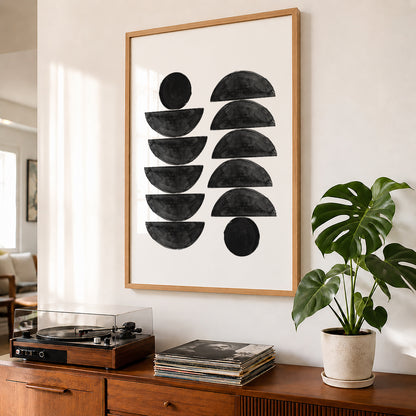 TAWミッドセンチュリーモダン アブストラクトTAW Mid Century Modern Abstract Art Poster No.054