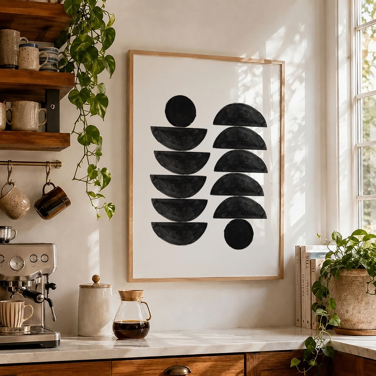 TAWミッドセンチュリーモダン アブストラクトTAW Mid Century Modern Abstract Art Poster No.054