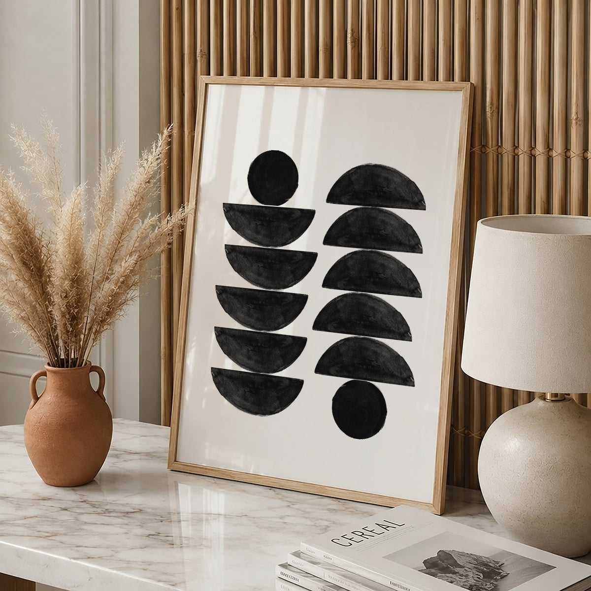 TAWミッドセンチュリーモダン アブストラクトTAW Mid Century Modern Abstract Art Poster No.054