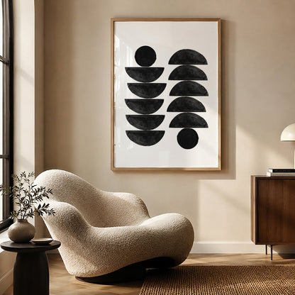 TAWミッドセンチュリーモダン アブストラクトTAW Mid Century Modern Abstract Art Poster No.054