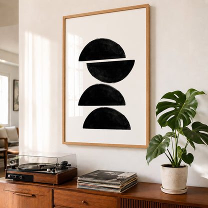 TAWミッドセンチュリーモダン アブストラクトTAW Mid Century Modern Abstract Art Poster No.055