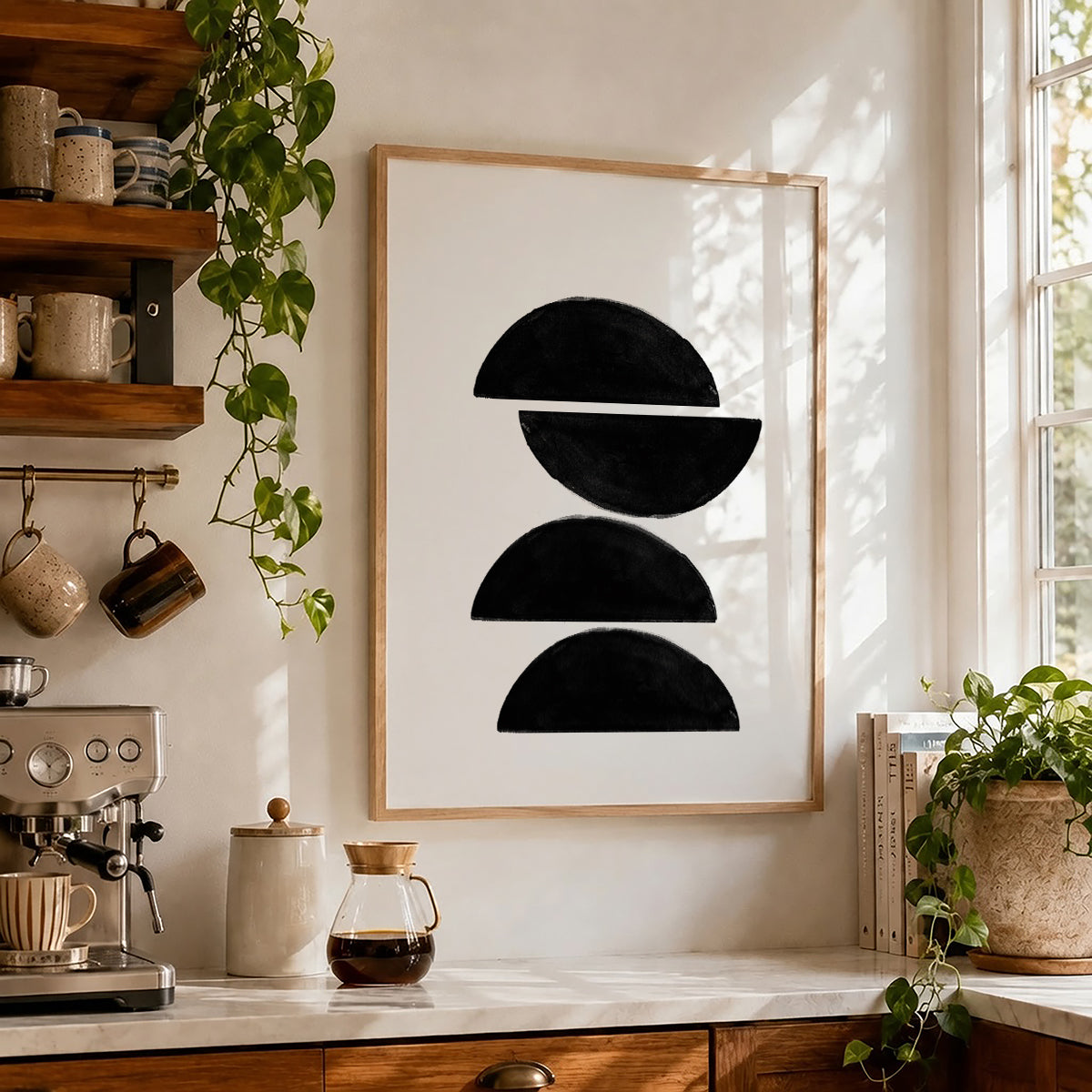 TAWミッドセンチュリーモダン アブストラクトTAW Mid Century Modern Abstract Art Poster No.055
