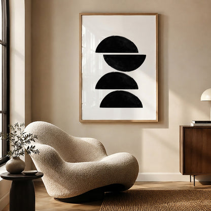 TAWミッドセンチュリーモダン アブストラクトTAW Mid Century Modern Abstract Art Poster No.055