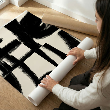 TAWミッドセンチュリーモダン アブストラクトTAW Mid Century Modern Abstract Art Poster No.058