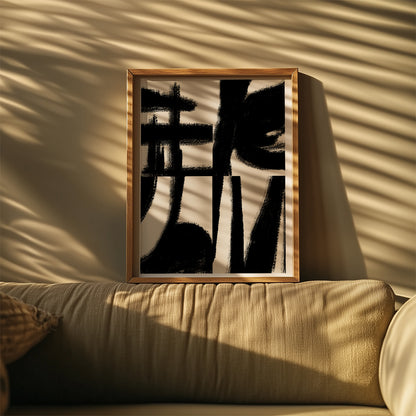 TAWミッドセンチュリーモダン アブストラクトTAW Mid Century Modern Abstract Art Poster No.058