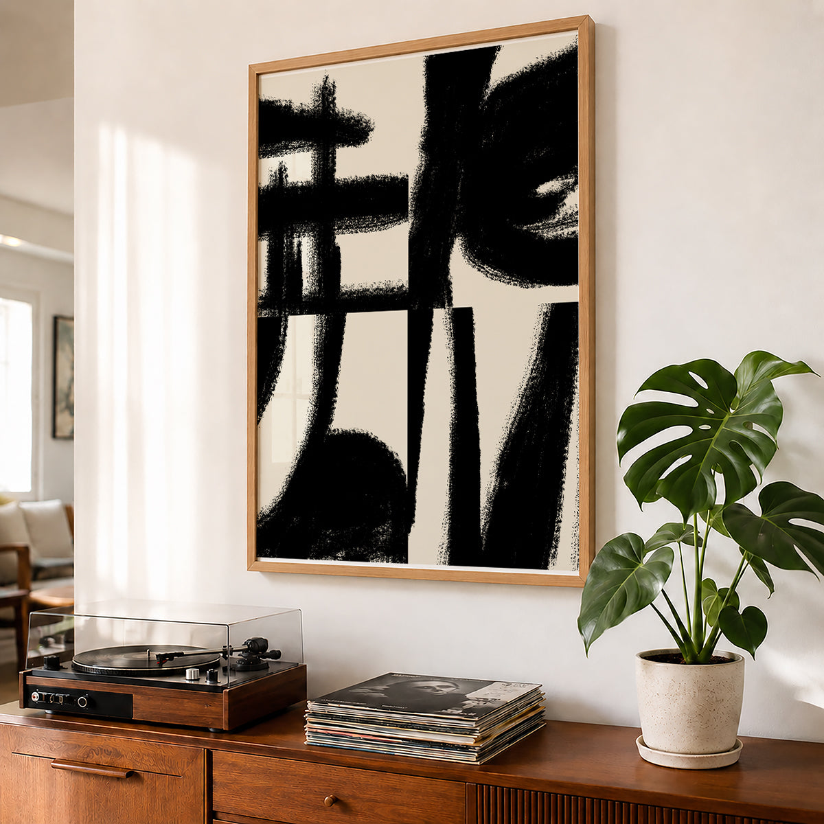 TAWミッドセンチュリーモダン アブストラクトTAW Mid Century Modern Abstract Art Poster No.058