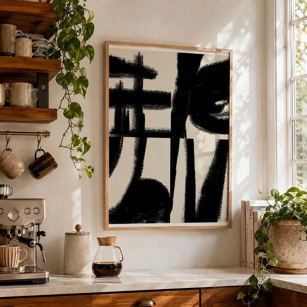 TAWミッドセンチュリーモダン アブストラクトTAW Mid Century Modern Abstract Art Poster No.058
