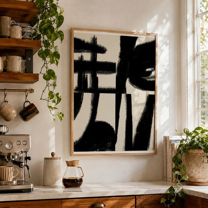 TAWミッドセンチュリーモダン アブストラクトTAW Mid Century Modern Abstract Art Poster No.058