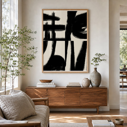 TAWミッドセンチュリーモダン アブストラクトTAW Mid Century Modern Abstract Art Poster No.058