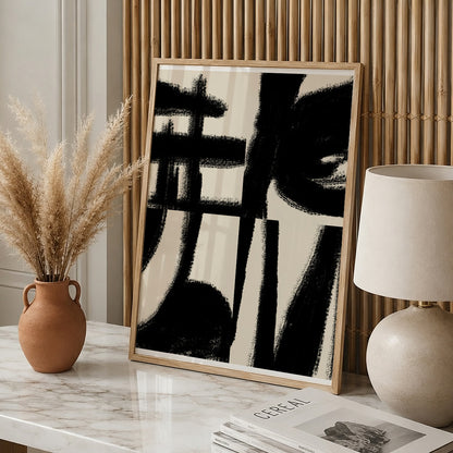 TAWミッドセンチュリーモダン アブストラクトTAW Mid Century Modern Abstract Art Poster No.058