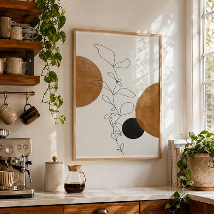TAWミッドセンチュリーモダン アブストラクトTAW Mid Century Modern Abstract Art Poster No.060