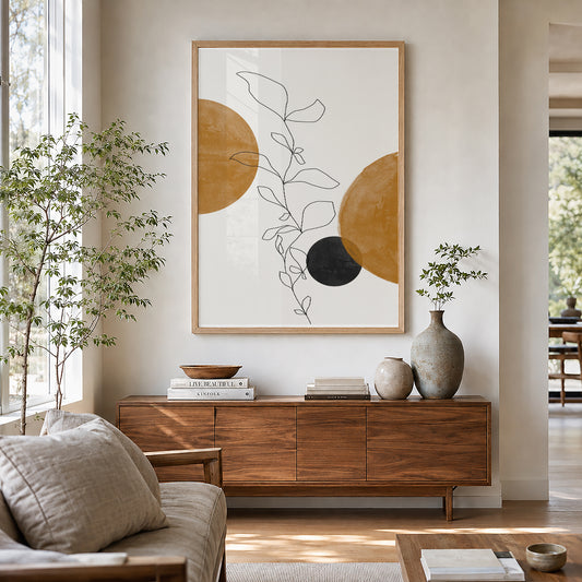 TAWミッドセンチュリーモダン アブストラクトTAW Mid Century Modern Abstract Art Poster No.060