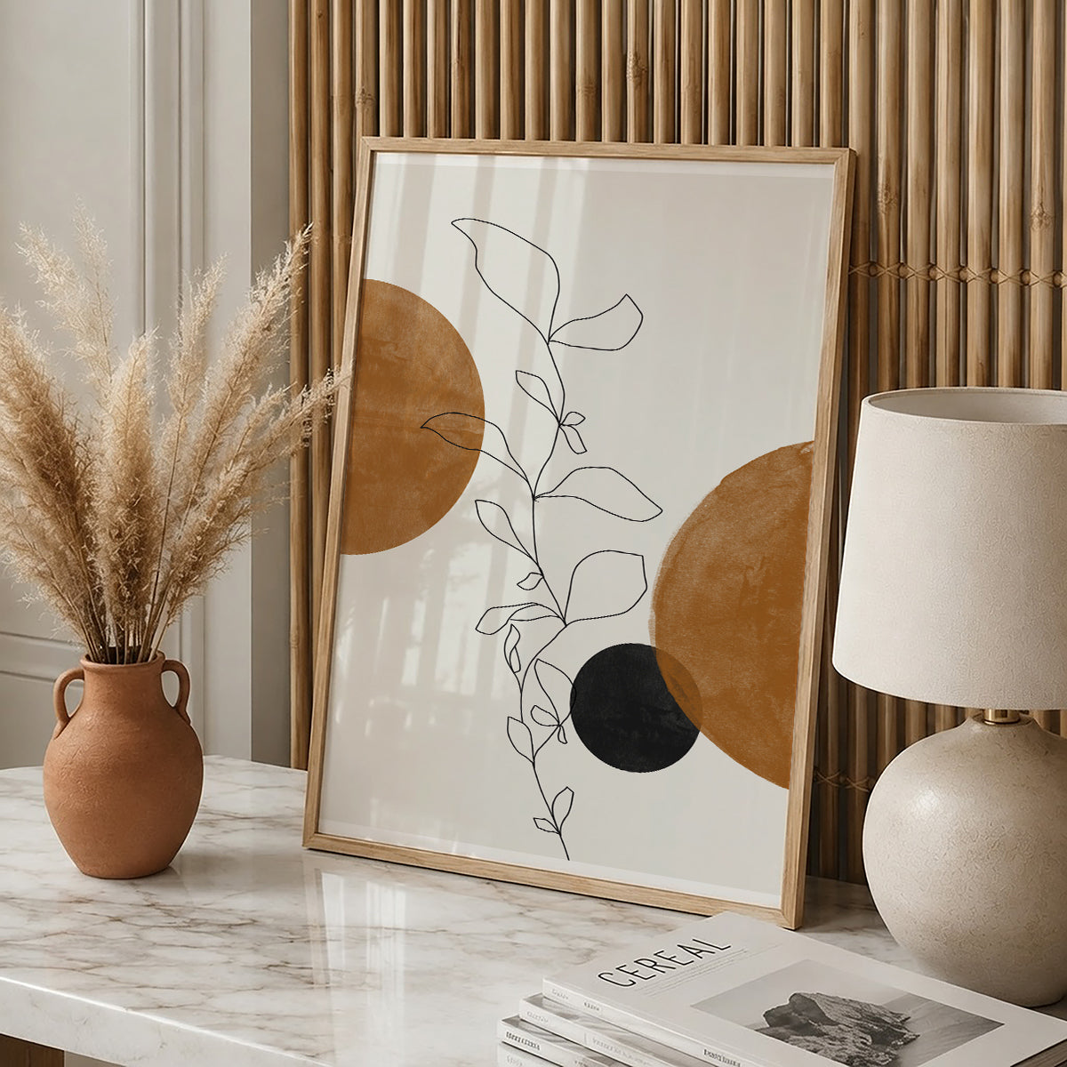 TAWミッドセンチュリーモダン アブストラクトTAW Mid Century Modern Abstract Art Poster No.060