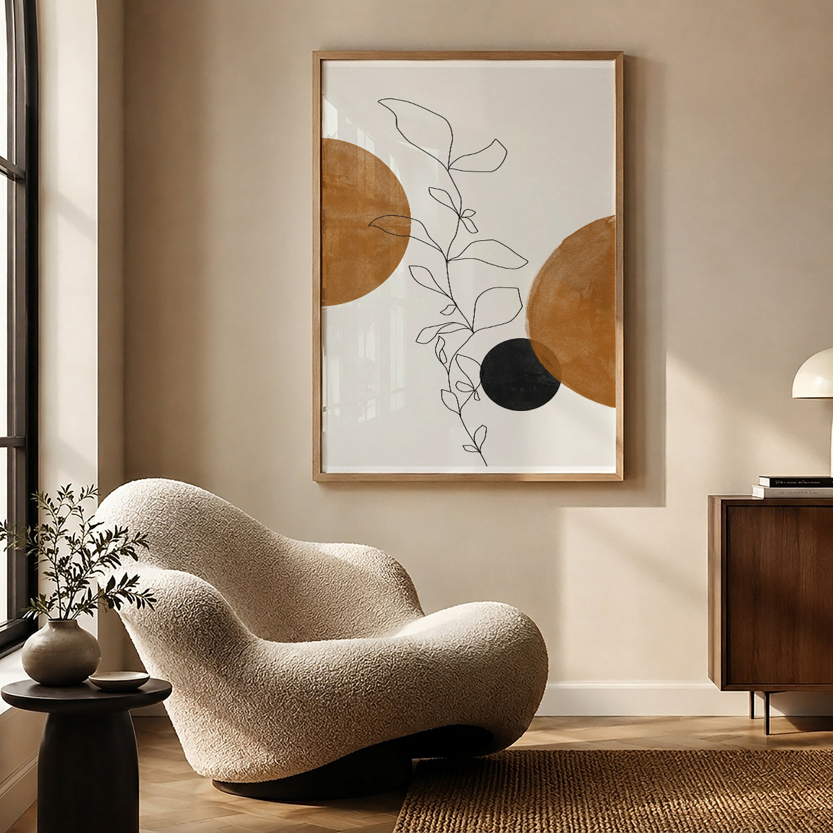 TAWミッドセンチュリーモダン アブストラクトTAW Mid Century Modern Abstract Art Poster No.060