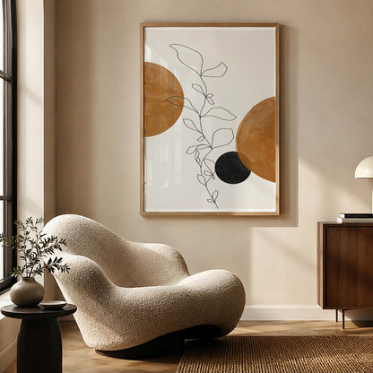 TAWミッドセンチュリーモダン アブストラクトTAW Mid Century Modern Abstract Art Poster No.060